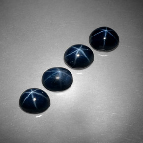  ct natürliche blauer Stern-Saphir-Edelsteine, Oval Schliff, Lichtundurchlässig