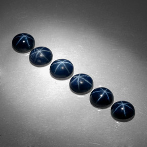  ct natürliche blauer Stern-Saphir-Edelsteine, Oval Schliff, Lichtundurchlässig