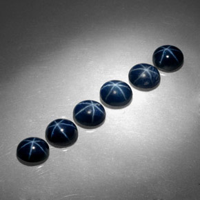  ct natürliche blauer Stern-Saphir-Edelsteine, Oval Schliff, Lichtundurchlässig