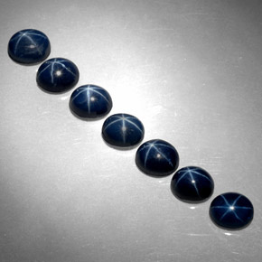  ct natürliche Blau Sternsaphir-Edelsteine, Oval Schliff, Lichtundurchlässig