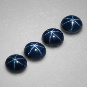  ct natürliche blauer Stern-Saphir-Edelsteine, Oval Schliff, Lichtundurchlässig