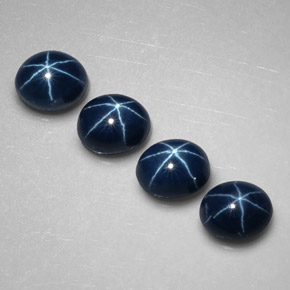  ct natürliche blauer Stern-Saphir-Edelsteine, Oval Schliff, Lichtundurchlässig