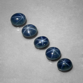  ct natürliche blauer Stern-Saphir-Edelsteine, Oval Schliff, Lichtdurchlässig