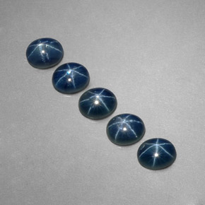  ct natürliche blauer Stern-Saphir-Edelsteine, Oval Schliff, Lichtdurchlässig