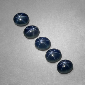  ct natürliche blauer Stern-Saphir-Edelsteine, Oval Schliff, Lichtdurchlässig