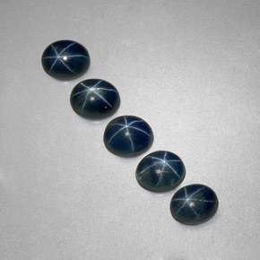  ct natürliche blauer Stern-Saphir-Edelsteine, Oval Schliff, Lichtdurchlässig