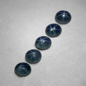  ct natürliche blauer Stern-Saphir-Edelsteine, Oval Schliff, Lichtdurchlässig