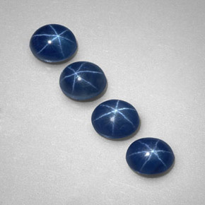  ct natürliche blauer Stern-Saphir-Edelsteine, Transparent, Transparent / Lichtdurchlässig