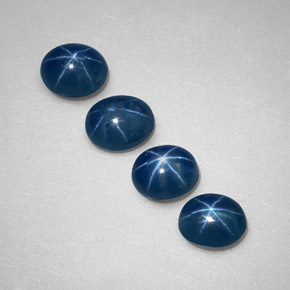  ct natürliche blauer Stern-Saphir-Edelsteine, Transparent, Transparent / Lichtdurchlässig