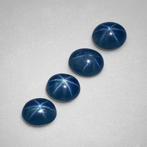  ct natürliche blauer Stern-Saphir-Edelsteine, Transparent, Transparent / Lichtdurchlässig