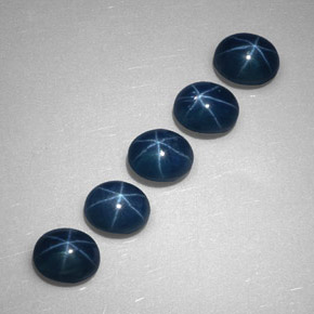  ct natürliche blauer Stern-Saphir-Edelsteine, Transparent, Transparent / Lichtdurchlässig