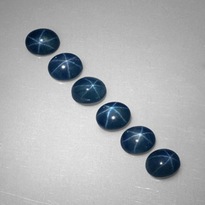  ct natürliche blauer Stern-Saphir-Edelsteine, Transparent, Transparent / Lichtdurchlässig