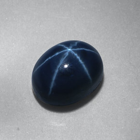 2,23 ctw natürlicher blauer Stern-Saphir, Oval Schliff, Lichtundurchlässig