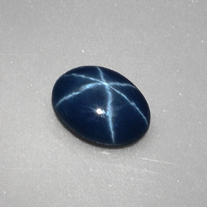 1,04 ctw natürlicher blauer Stern-Saphir, Oval Schliff, Lichtundurchlässig