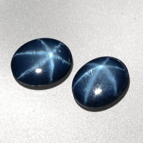  ct natürliche blauer Stern-Saphir-Edelsteine, Oval Schliff, Lichtundurchlässig