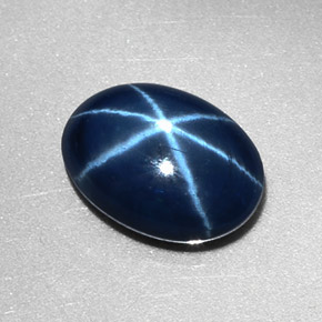 9,17 ctw natürlicher Blau Stern-Saphir, Oval Schliff, Lichtundurchlässig