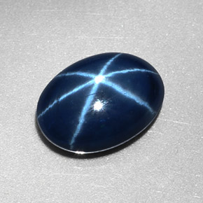 9,17 ctw natürlicher Blau Stern-Saphir, Oval Schliff, Lichtundurchlässig