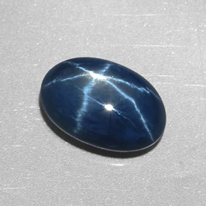 2,55 ctw natürlicher blauer Stern-Saphir, Oval Schliff, Lichtundurchlässig