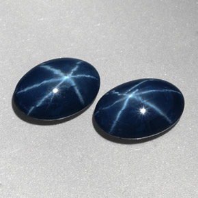  ct natürliche blauer Stern-Saphir-Edelsteine, Oval Schliff, Lichtundurchlässig
