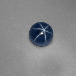 1,27 ctw natürlicher blauer Stern-Saphir, Rundschliff, Lichtundurchlässig
