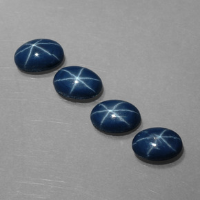  ct natürliche blauer Stern-Saphir-Edelsteine, Oval Schliff, Lichtundurchlässig