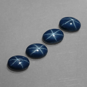  ct natürliche blauer Stern-Saphir-Edelsteine, Oval Schliff, Lichtundurchlässig