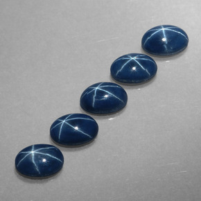  ct natürliche blauer Stern-Saphir-Edelsteine, Oval Schliff, Lichtundurchlässig