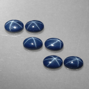  ct natürliche blauer Stern-Saphir-Edelsteine, Oval Schliff, Lichtundurchlässig