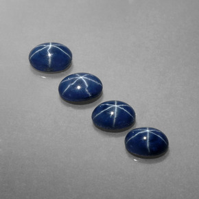  ct natürliche blauer Stern-Saphir-Edelsteine, Oval Schliff, Lichtundurchlässig