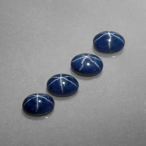 ct natürliche blauer Stern-Saphir-Edelsteine, Oval Schliff, Lichtundurchlässig