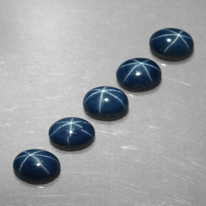  ct natürliche blauer Stern-Saphir-Edelsteine, Oval Schliff, Lichtundurchlässig