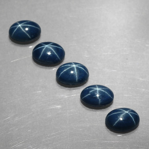  ct natürliche blauer Stern-Saphir-Edelsteine, Oval Schliff, Lichtundurchlässig