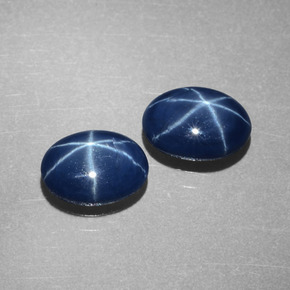  ct natürliche blauer Stern-Saphir-Edelsteine, Oval Schliff, Lichtundurchlässig
