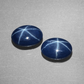  ct natürliche blauer Stern-Saphir-Edelsteine, Oval Schliff, Lichtundurchlässig