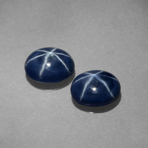  ct natürliche blauer Stern-Saphir-Edelsteine, Oval Schliff, Lichtundurchlässig