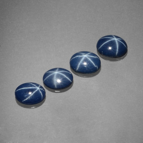  ct natürliche blauer Stern-Saphir-Edelsteine, Oval Schliff, Lichtundurchlässig