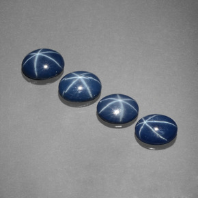  ct natürliche blauer Stern-Saphir-Edelsteine, Oval Schliff, Lichtundurchlässig