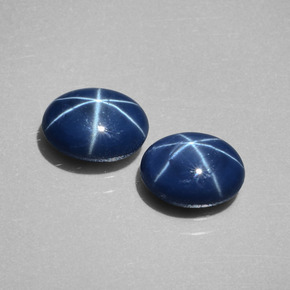  ct natürliche blauer Stern-Saphir-Edelsteine, Oval Schliff, Lichtundurchlässig