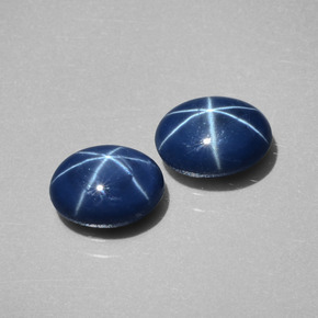  ct natürliche blauer Stern-Saphir-Edelsteine, Oval Schliff, Lichtundurchlässig