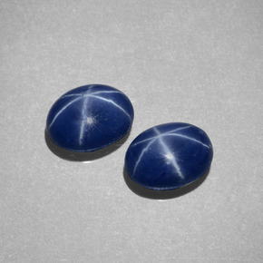  ct natürliche blauer Stern-Saphir-Edelsteine, Oval Schliff, Lichtundurchlässig