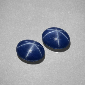  ct natürliche blauer Stern-Saphir-Edelsteine, Oval Schliff, Lichtundurchlässig