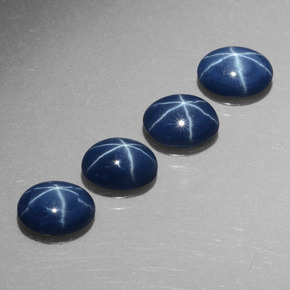  ct natürliche blauer Stern-Saphir-Edelsteine, Oval Schliff, Lichtundurchlässig
