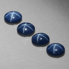  ct natürliche blauer Stern-Saphir-Edelsteine, Oval Schliff, Lichtundurchlässig