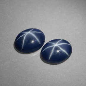  ct natürliche blauer Stern-Saphir-Edelsteine, Oval Schliff, Lichtundurchlässig