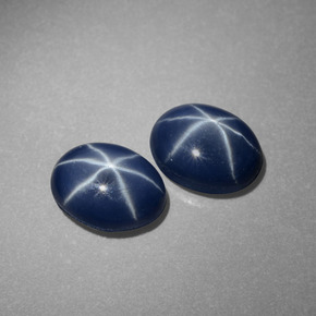  ct natürliche blauer Stern-Saphir-Edelsteine, Oval Schliff, Lichtundurchlässig