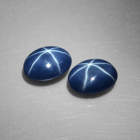  ct natürliche blauer Stern-Saphir-Edelsteine, Oval Schliff, Lichtundurchlässig
