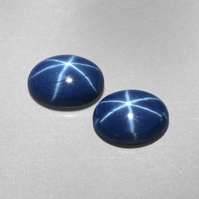  ct natürliche blauer Stern-Saphir-Edelsteine, Oval Schliff, Lichtundurchlässig