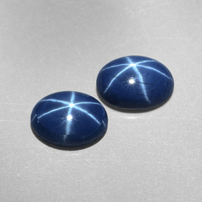  ct natürliche blauer Stern-Saphir-Edelsteine, Oval Schliff, Lichtundurchlässig