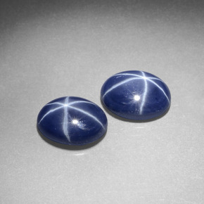  ct natürliche Blau Sternsaphir-Edelsteine, Oval Schliff, Lichtundurchlässig