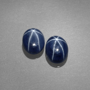  ct natürliche blauer Stern-Saphir-Edelsteine, Oval Schliff, Lichtundurchlässig